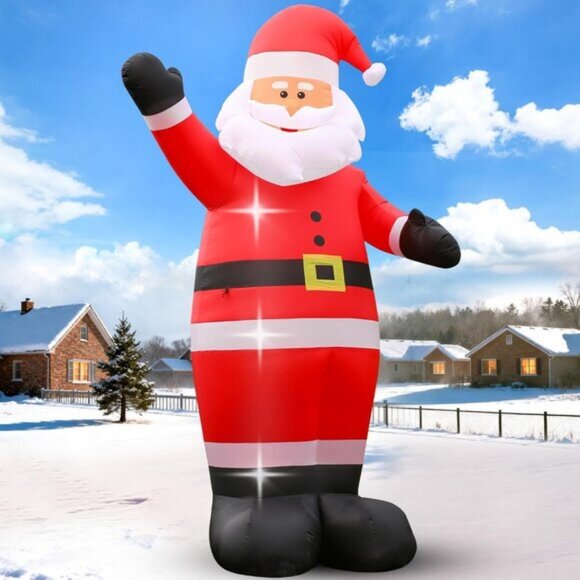 ⚡12 FT Giant Christmas Inflatable Santa Claus Garden Holiday Outdoor Decoration - Picture 1 of 6